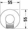 Duravit Universal codo de pared con soporte para ducha