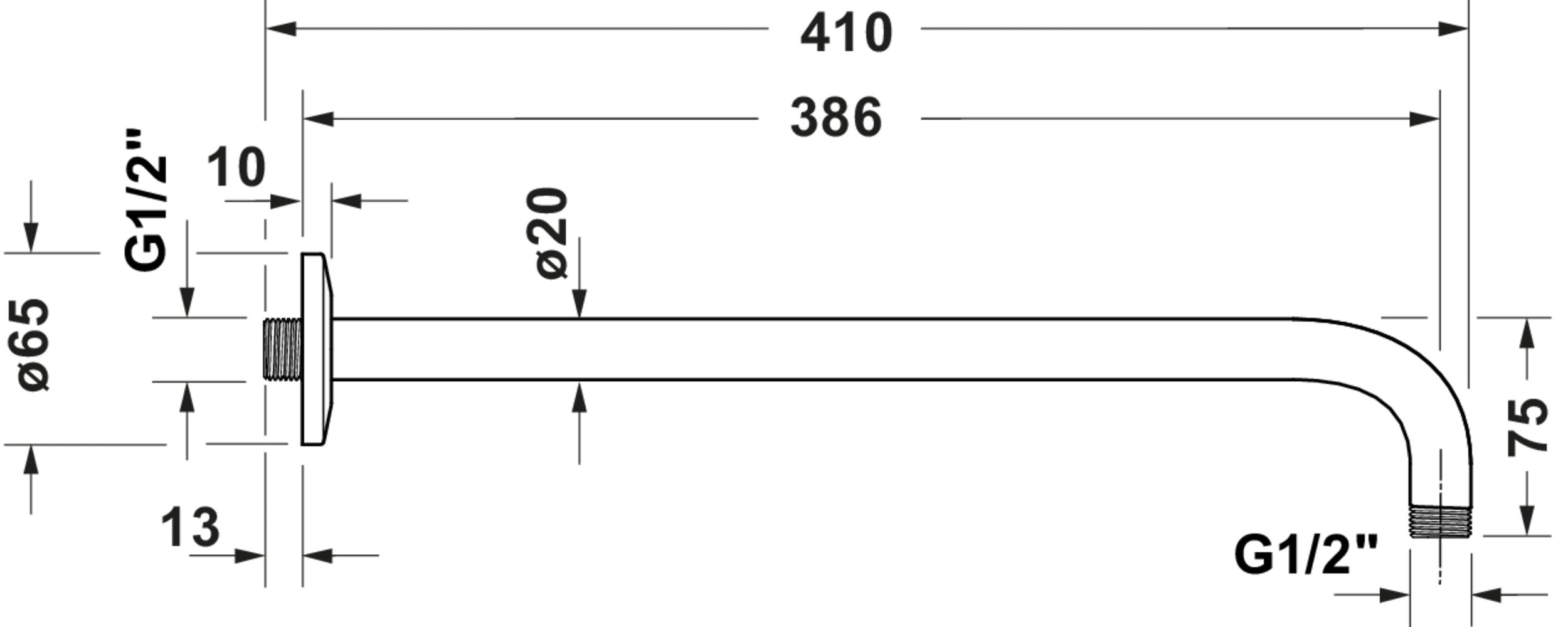 Sistema de ducha empotrado Duravit con termostato y rociador superior