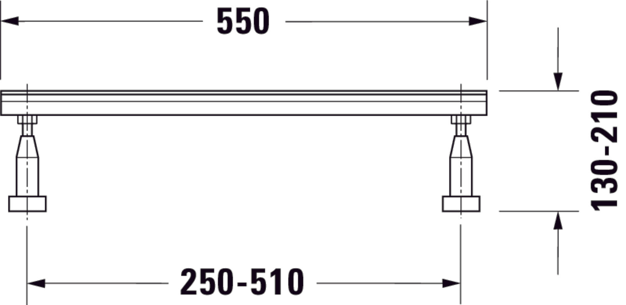 Duravit Pedestal universal - 2 piezas