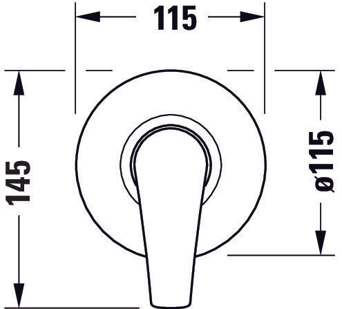 Duravit DuraVelez Mezclador de ducha, empotrado, 1 consumidor, cromo