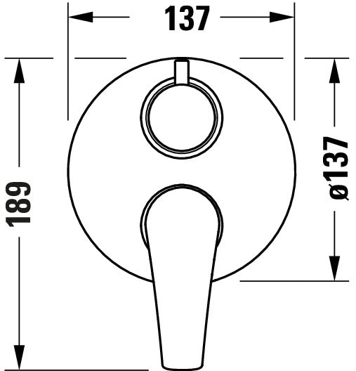 Grifería para bañera Duravit DuraVelez