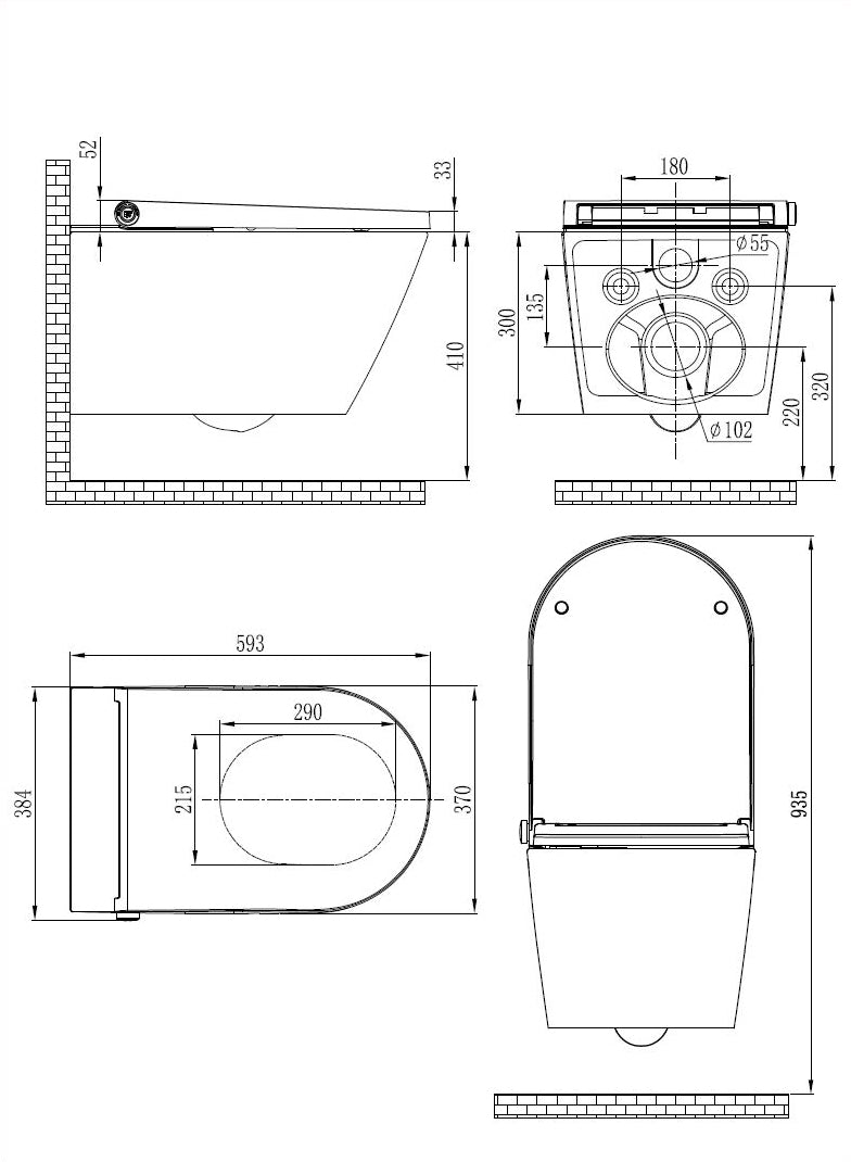 Bernstein Inodoro Ducha PREMIUM 1102