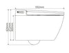 Juego completo de inodoro ducha 540 PRO con elemento de preinstalación Geberit Duofix