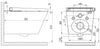 Paquete completo de WC 36: Inodoro con ducha Basic 1102