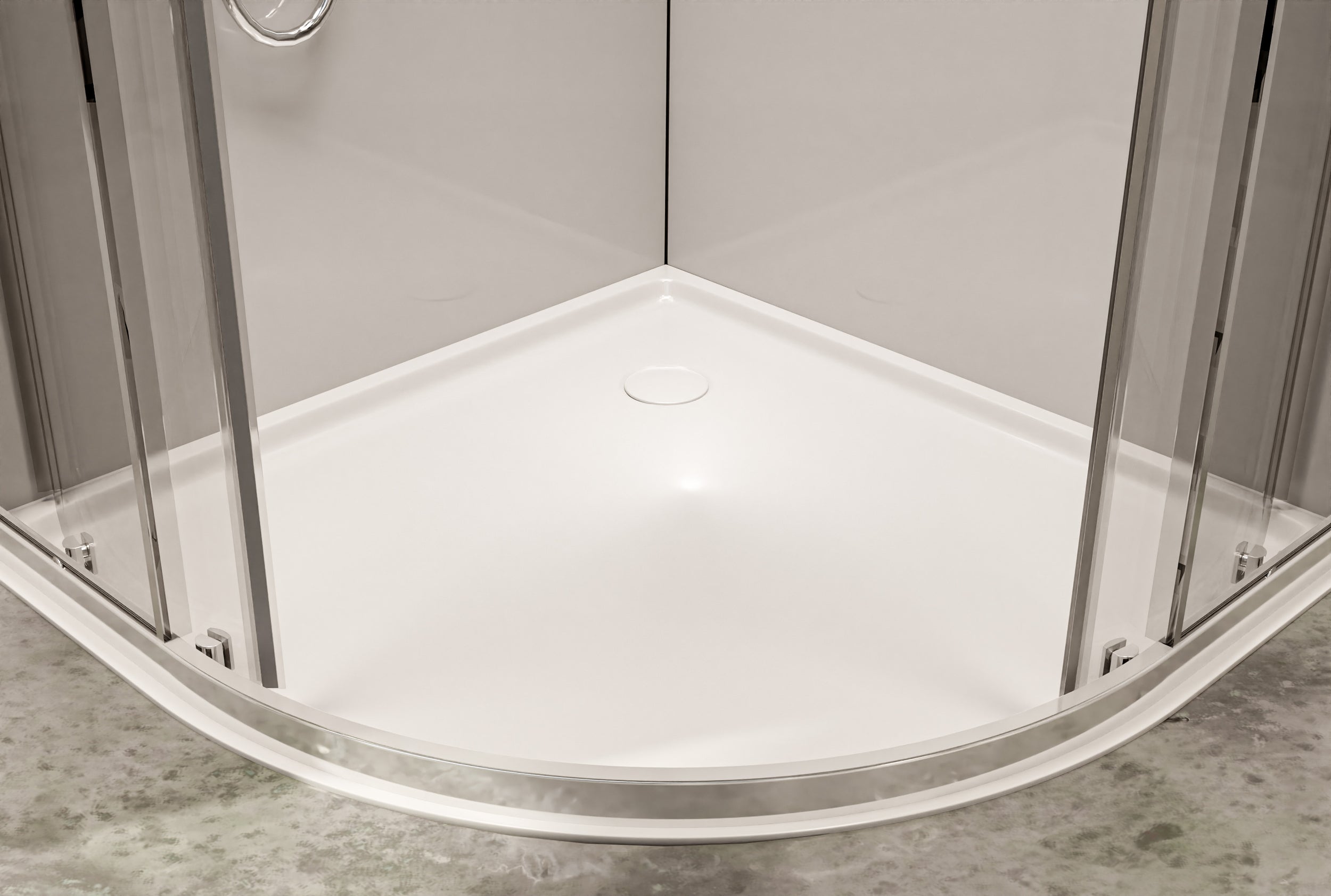 Ducha redonda NT509 con puertas correderas