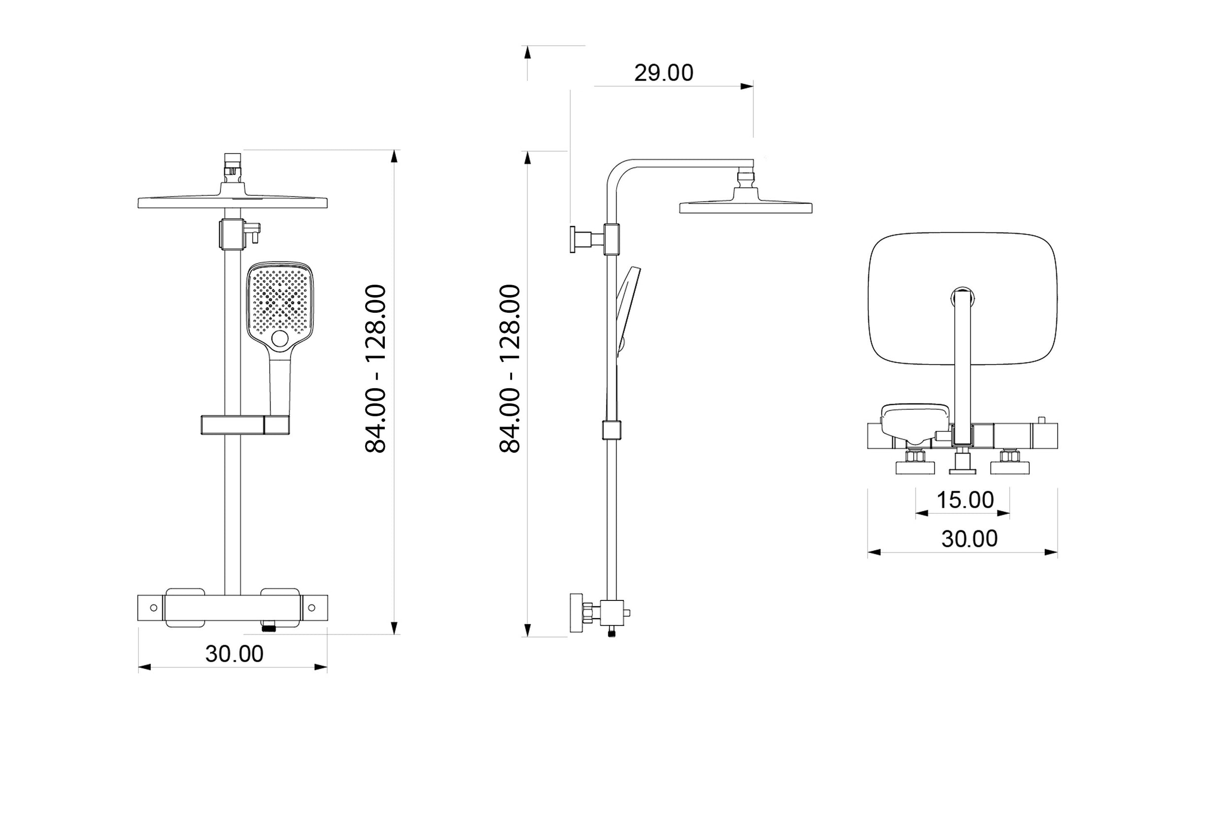 Columna de ducha Termostato 3011 PRO