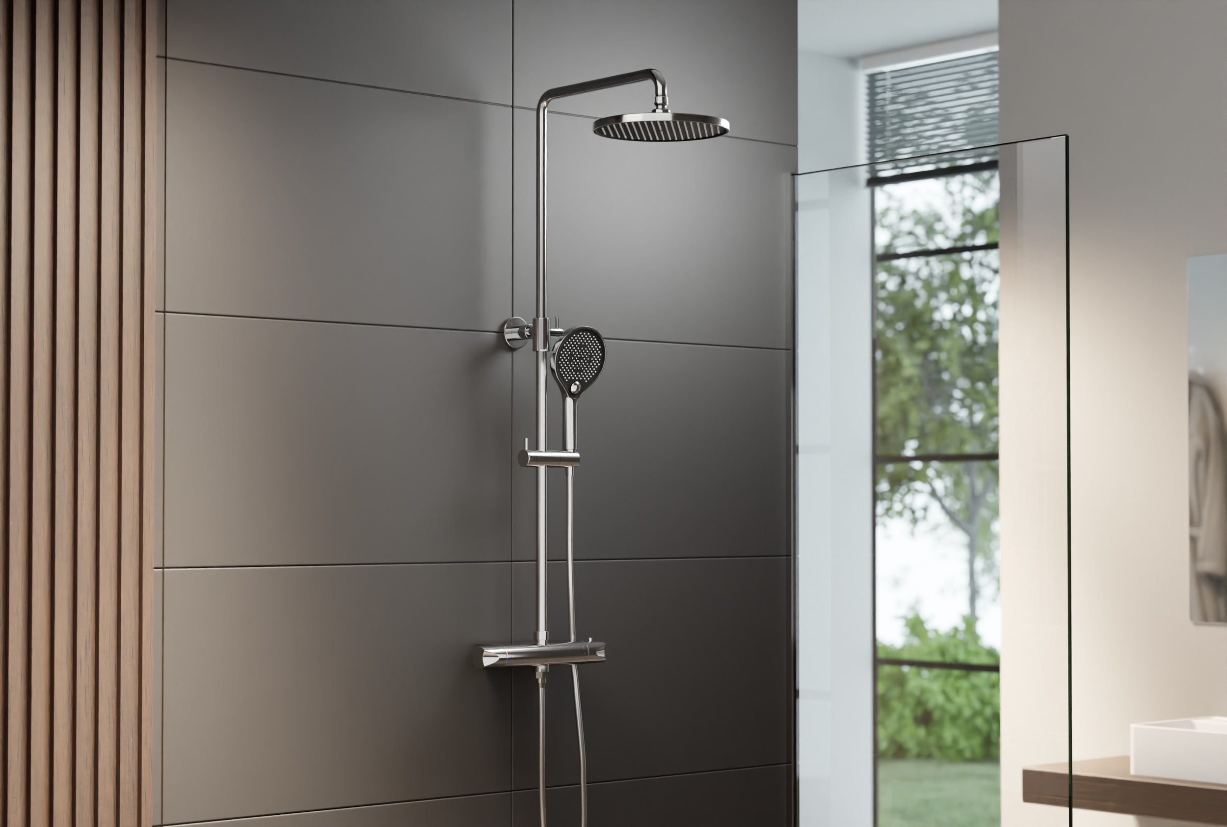 Columna de ducha de diseño Termostato 8221 BASIC
