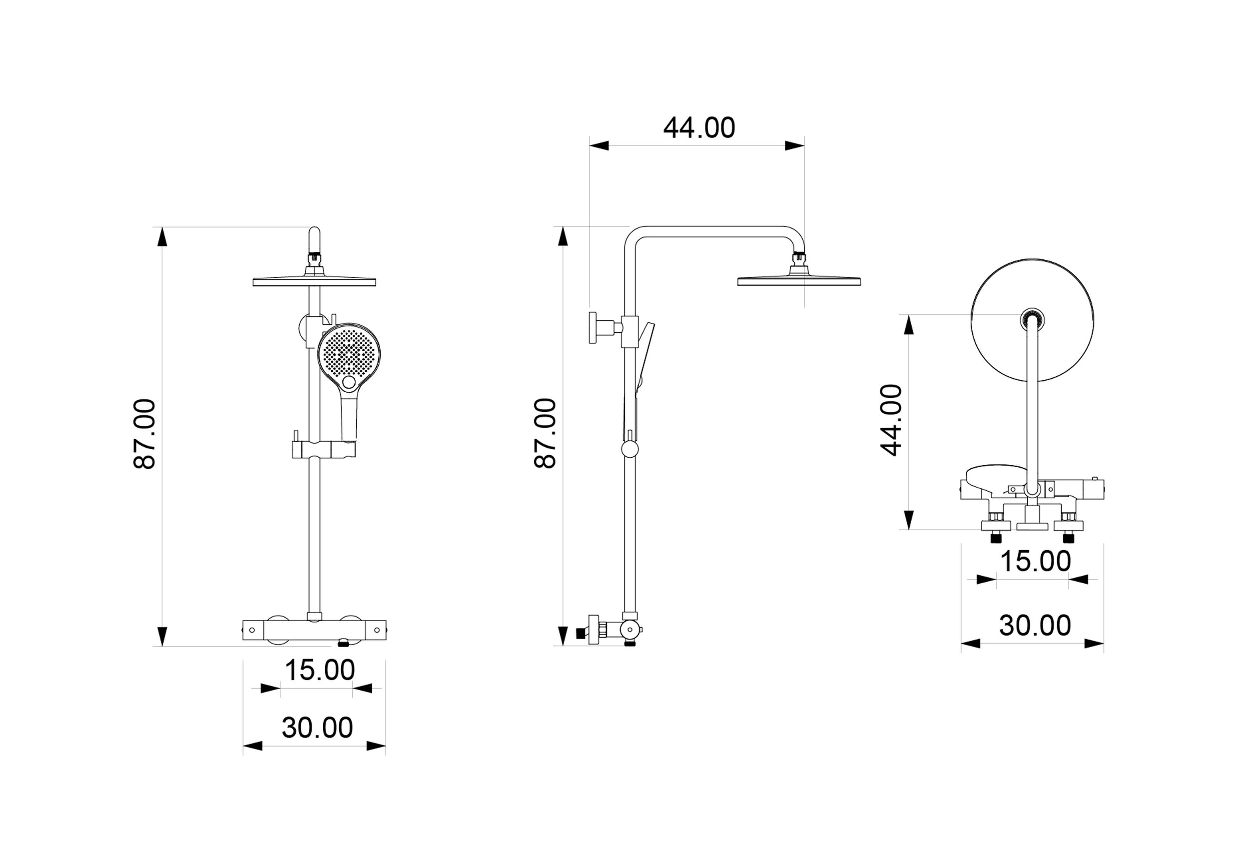 Columna de ducha termostática 4011 PRO