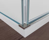 Mampara de ducha en forma U EX412 - 120 x 90 x 195 cm - con auténtico cristal NANO DE 8 mm