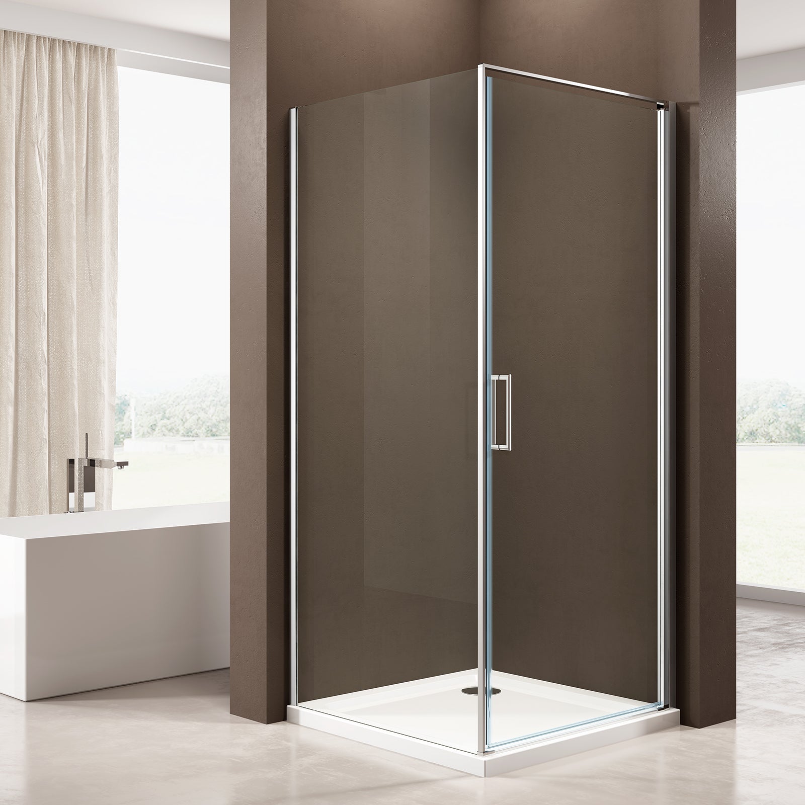 Mampara de ducha angular EX416S