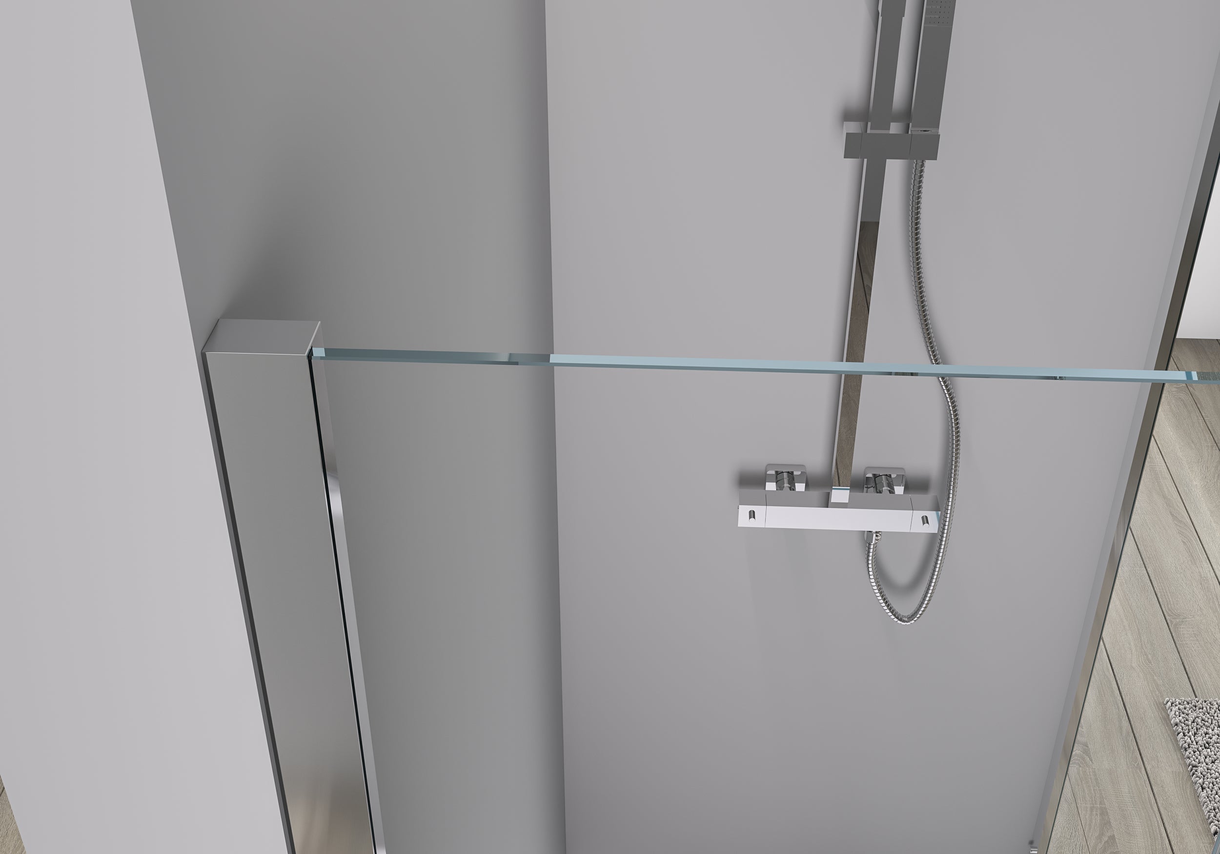 Cabina de ducha con puerta corredera EX806