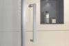 Ducha de esquina con puerta giratoria en panel fijo NT403