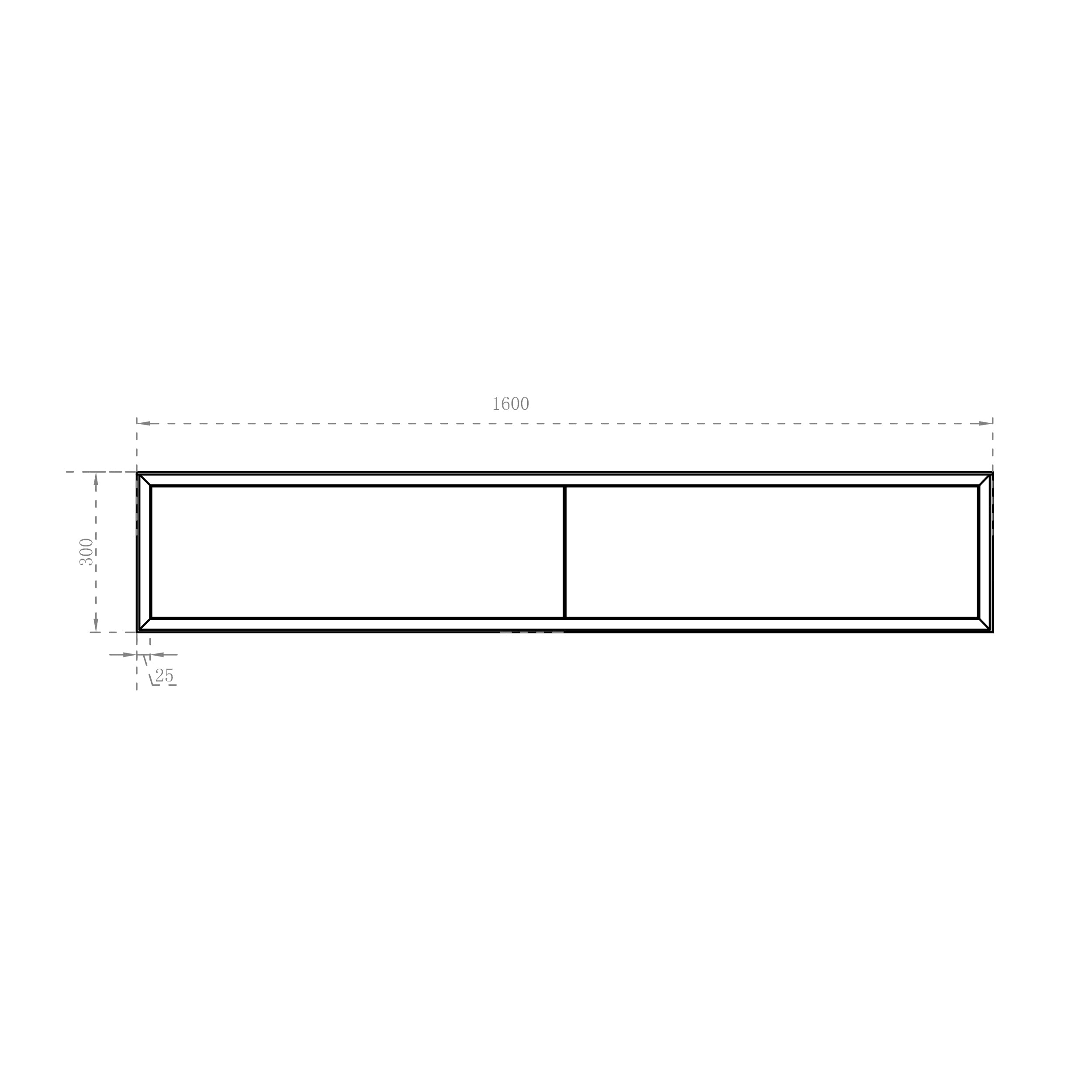 Aparador de baño Fiona Slim 160 cm Blanco Mate