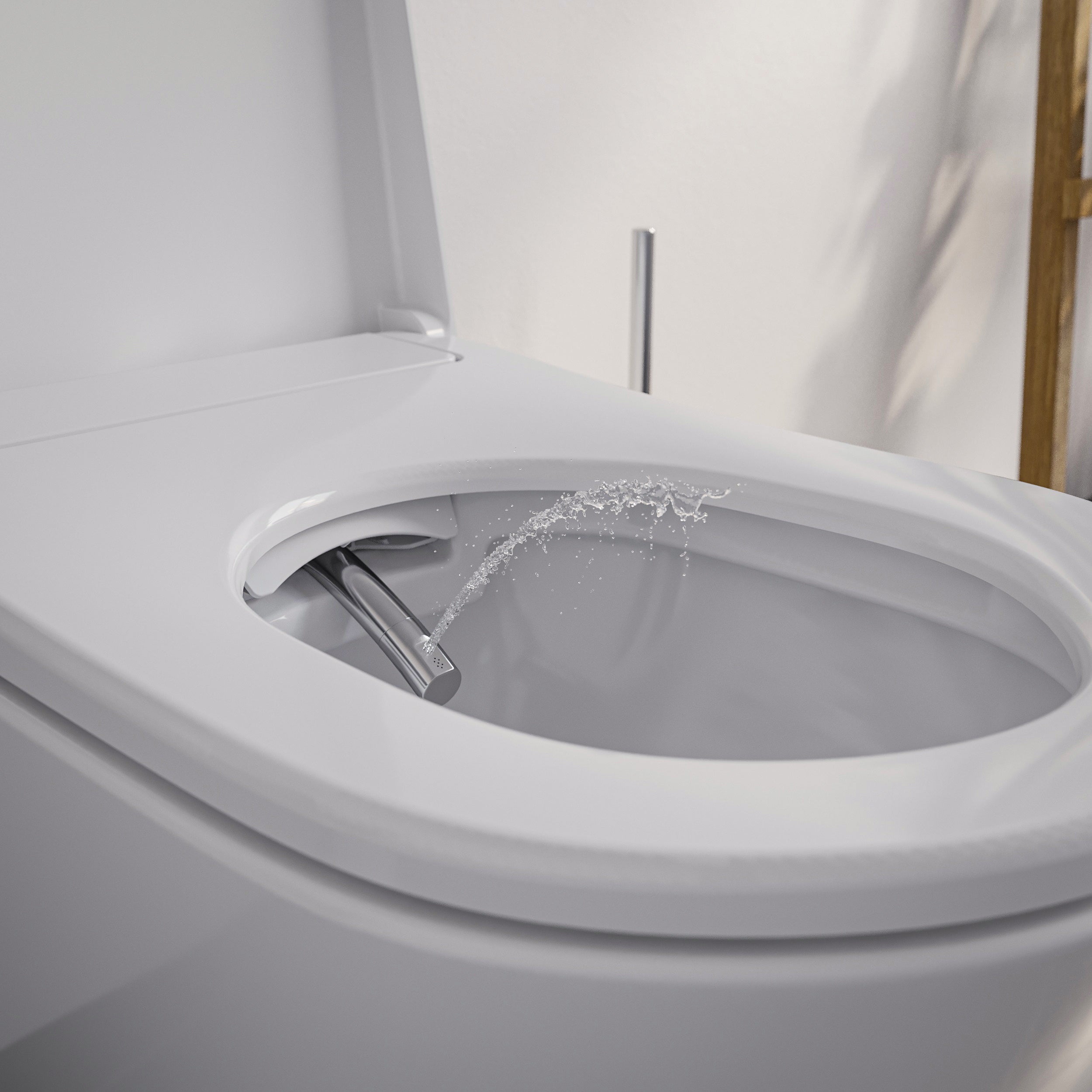 Conjunto completo de inodoro con ducha PRO+1102 con elemento de instalación previa Geberit Duofix
