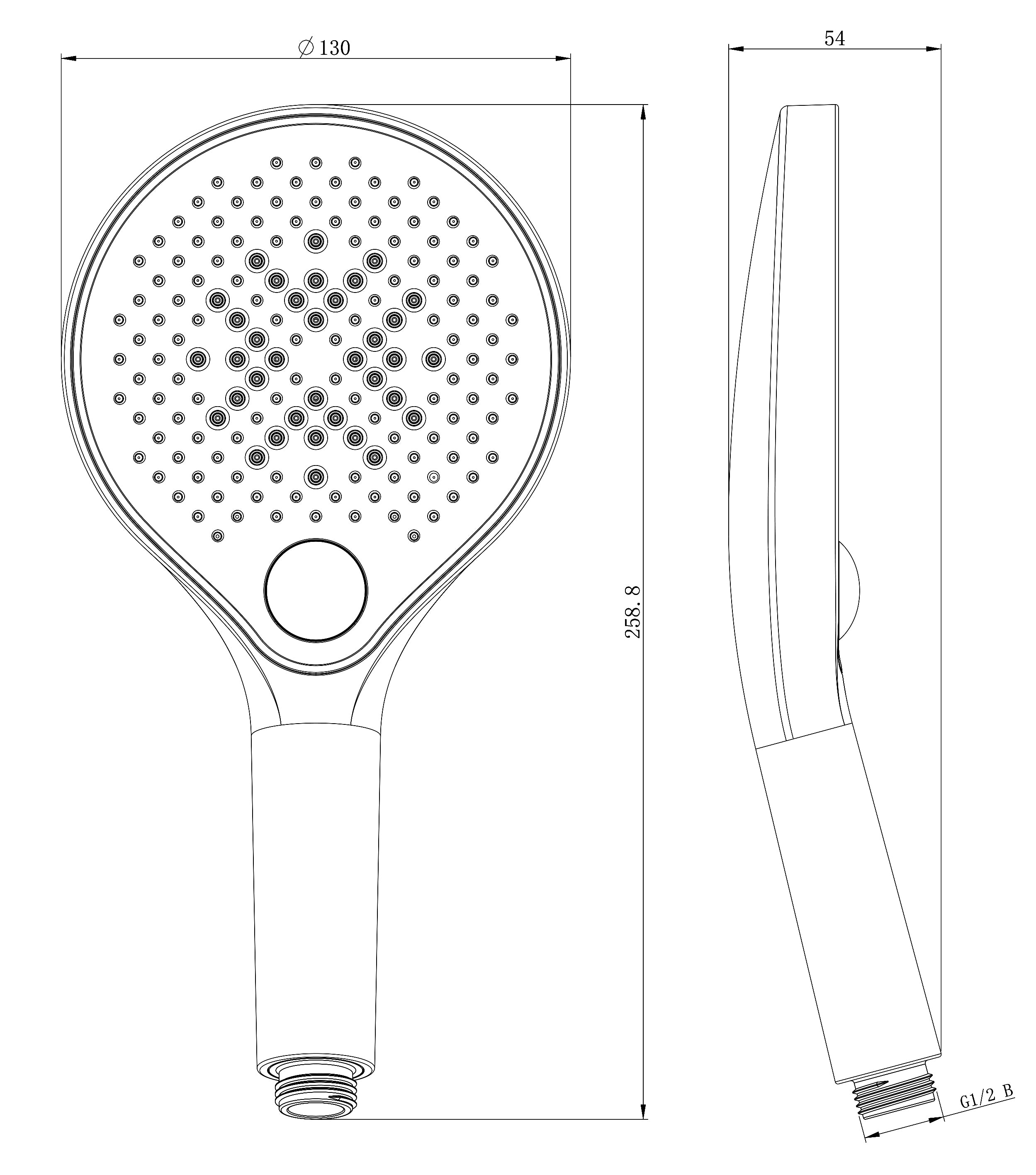 Columna de ducha de diseño Termostato 8221 BASIC