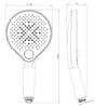 Columna de ducha de diseño Termostato 8221 BASIC