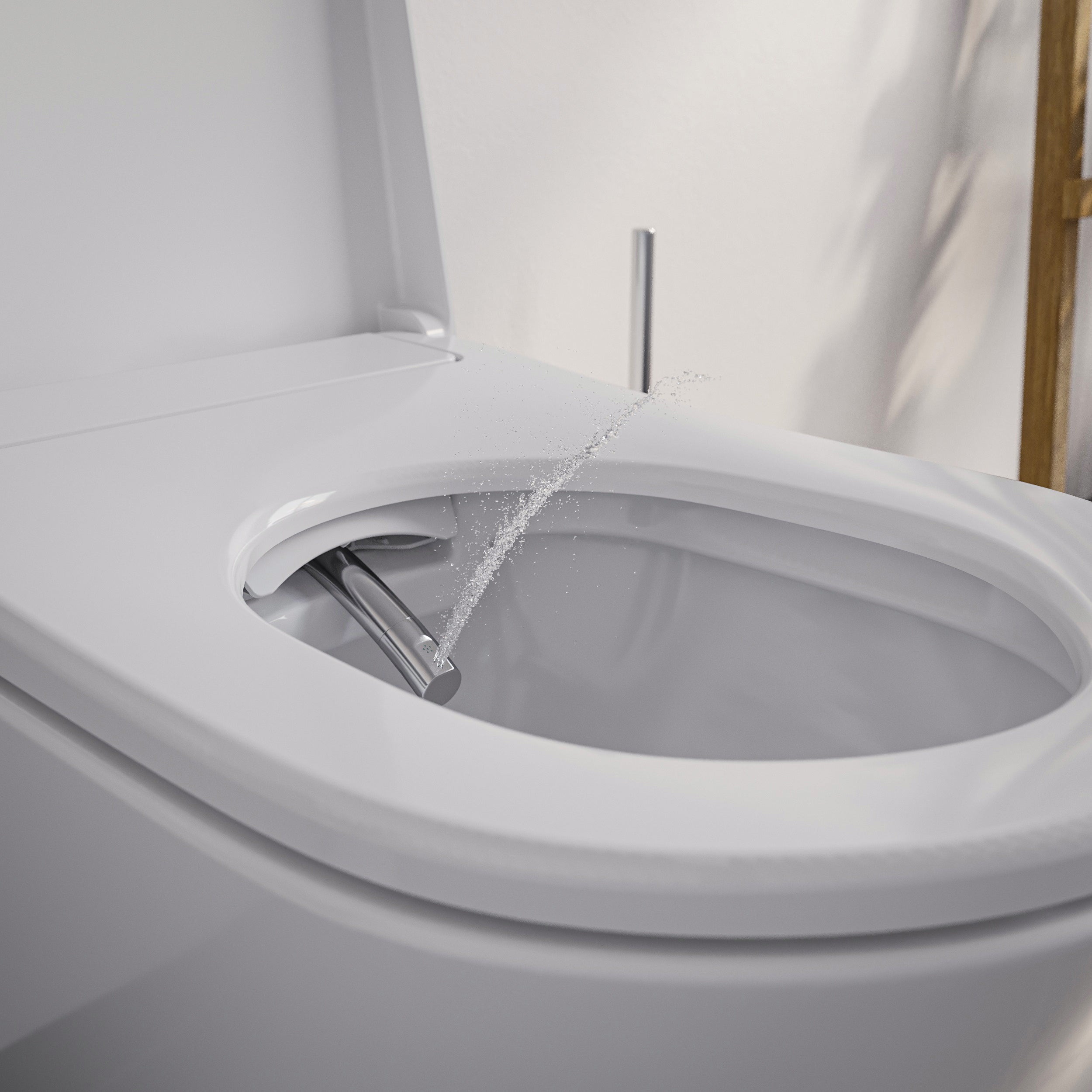 Conjunto completo de inodoro con ducha PRO+1102 con elemento de instalación previa Geberit Duofix