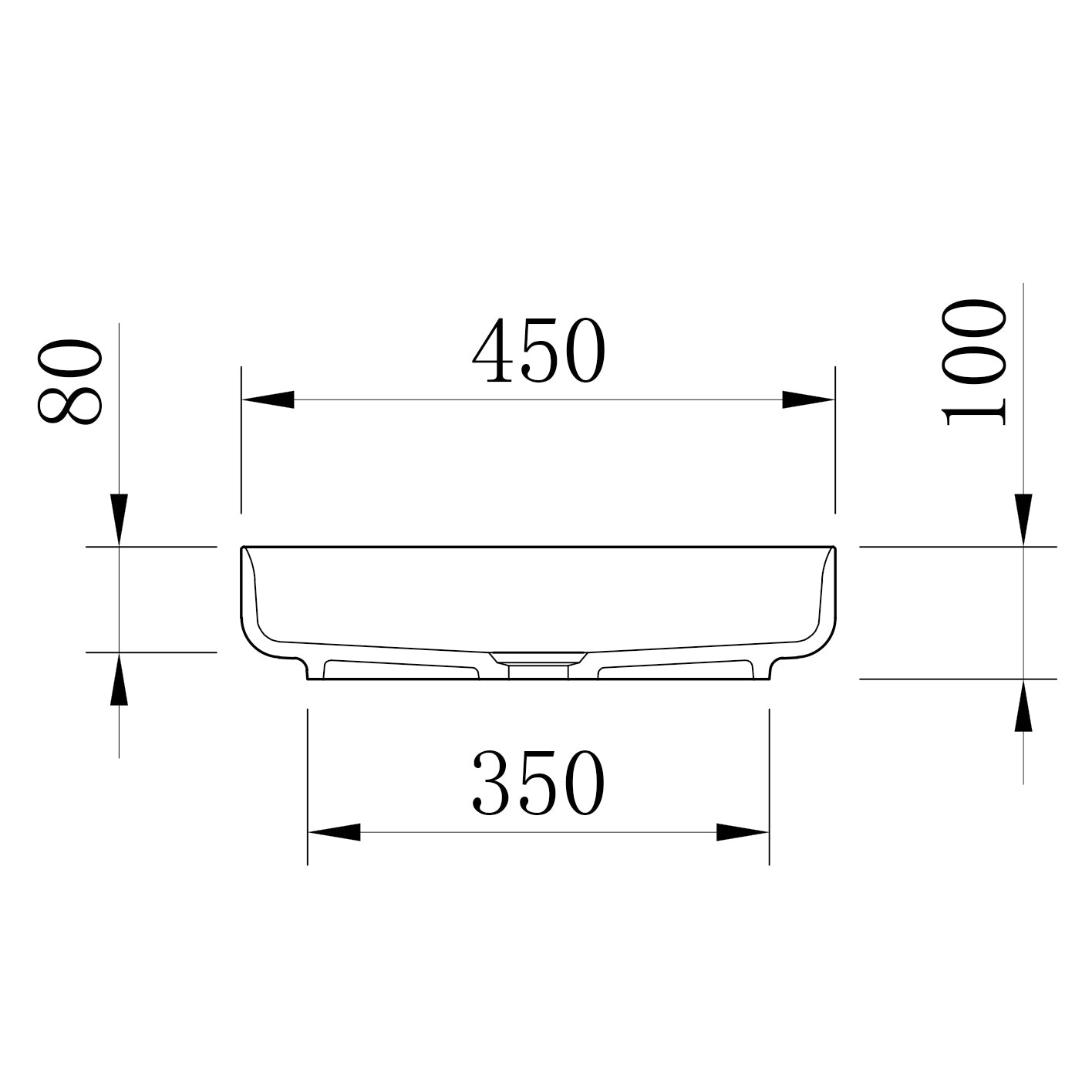 Lavabo de encimera de resina mineral NT2420 - efecto hormigón mate - 45 x 45 x 10 cm