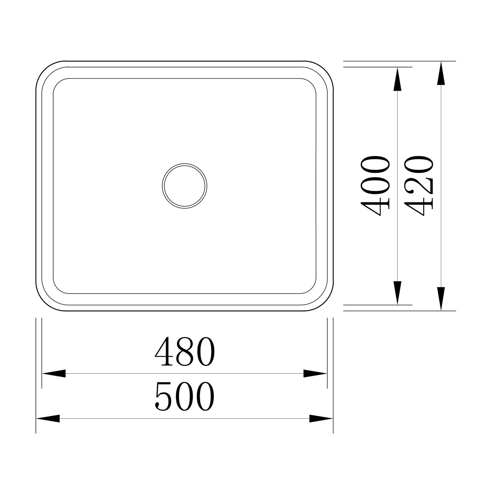 Lavabo de encimera NT2524