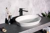 Lavabo de encimera en Solid Surface NT2660 - 60 x 40 x 12,5 cm - blanco mate