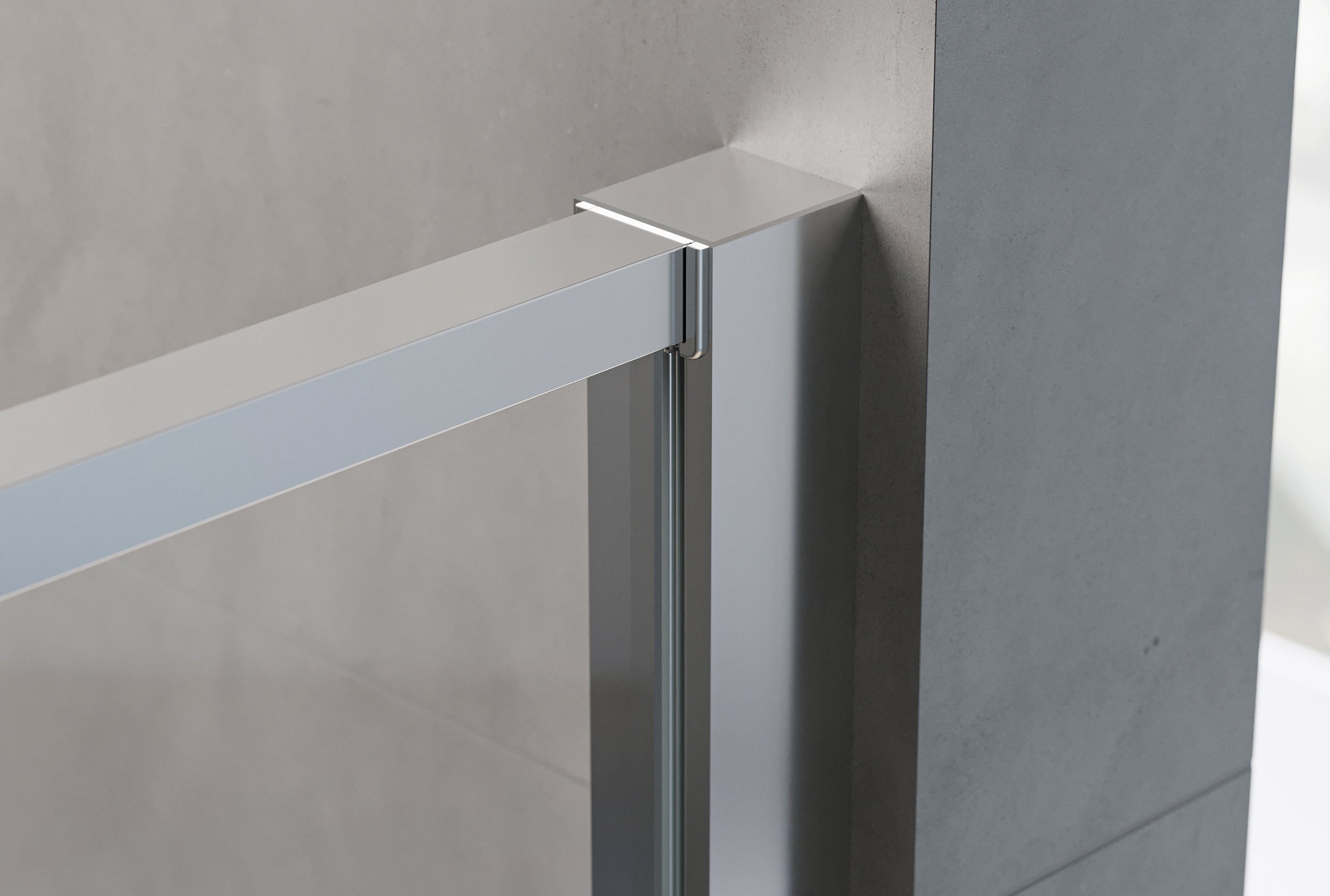 Ducha nicho con puerta abatible sobre dos paneles fijos NT607 FLEX