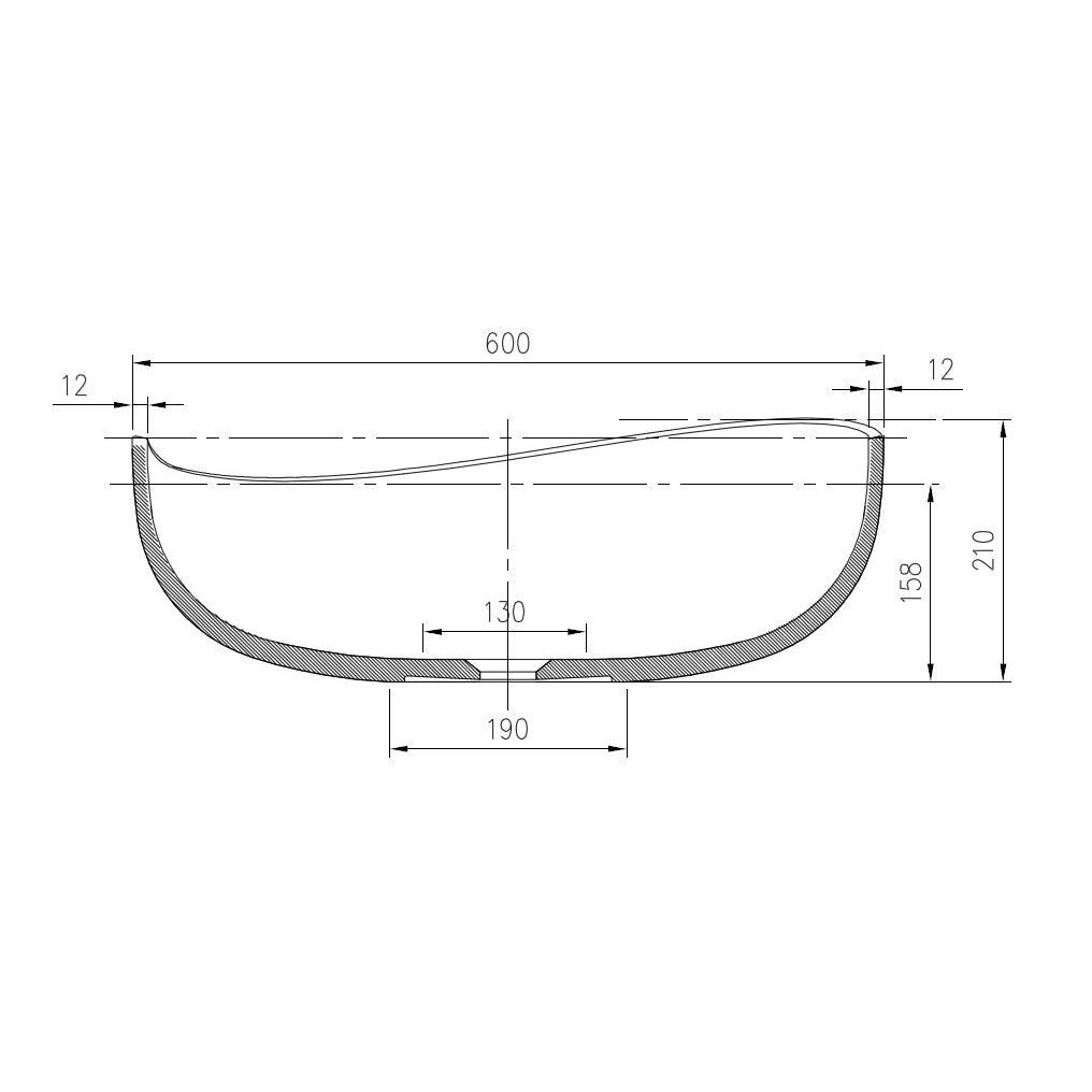 Lavabo sobre encimera WAVE PB2001