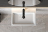 Lavabo mural PB2142 de fundición mineral
