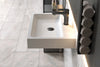 Lavabo mural PB2142 de fundición mineral