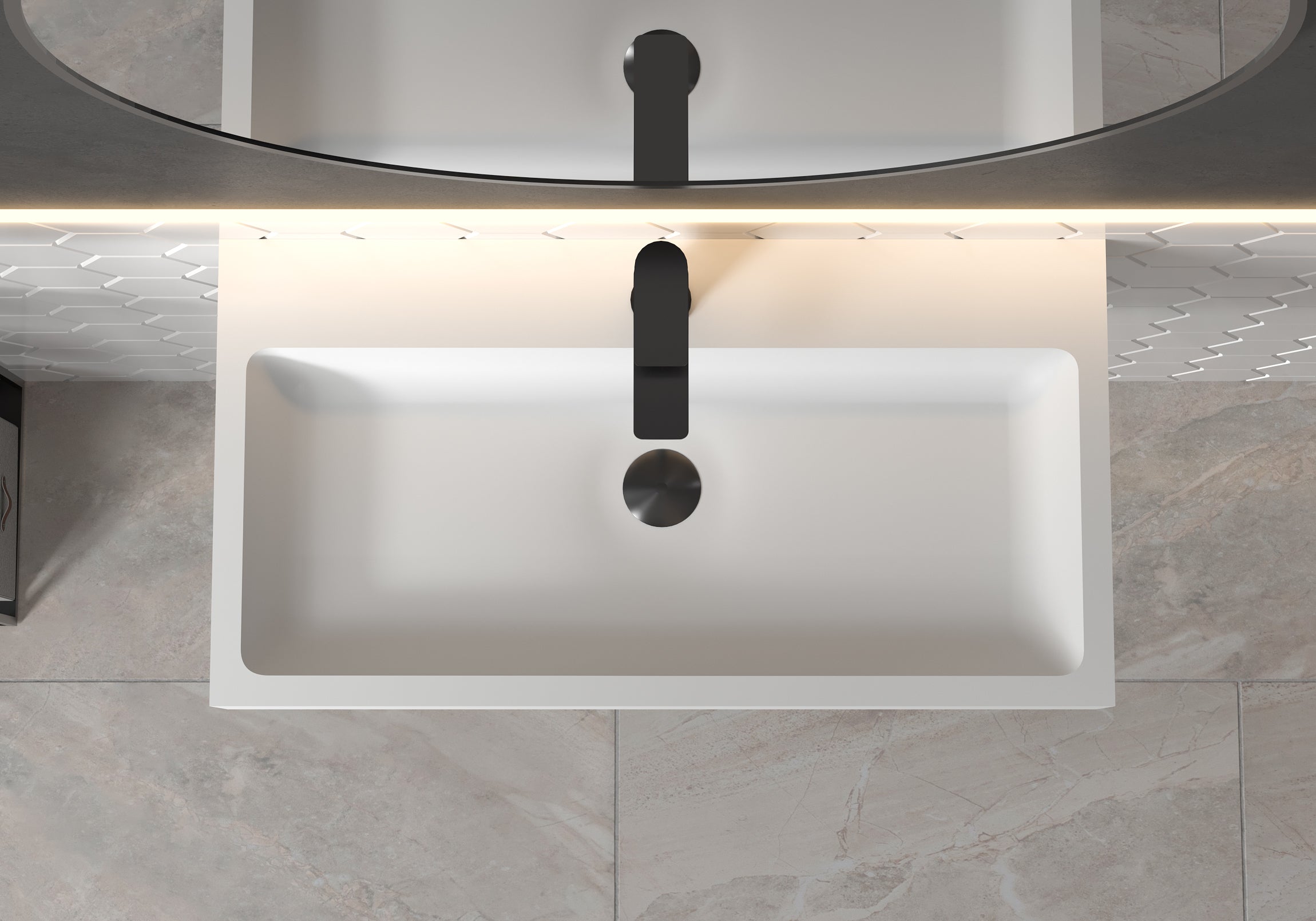 Lavabo sobre encimera PB2143
