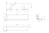 Estante de pared para cuarto de baño PB4201