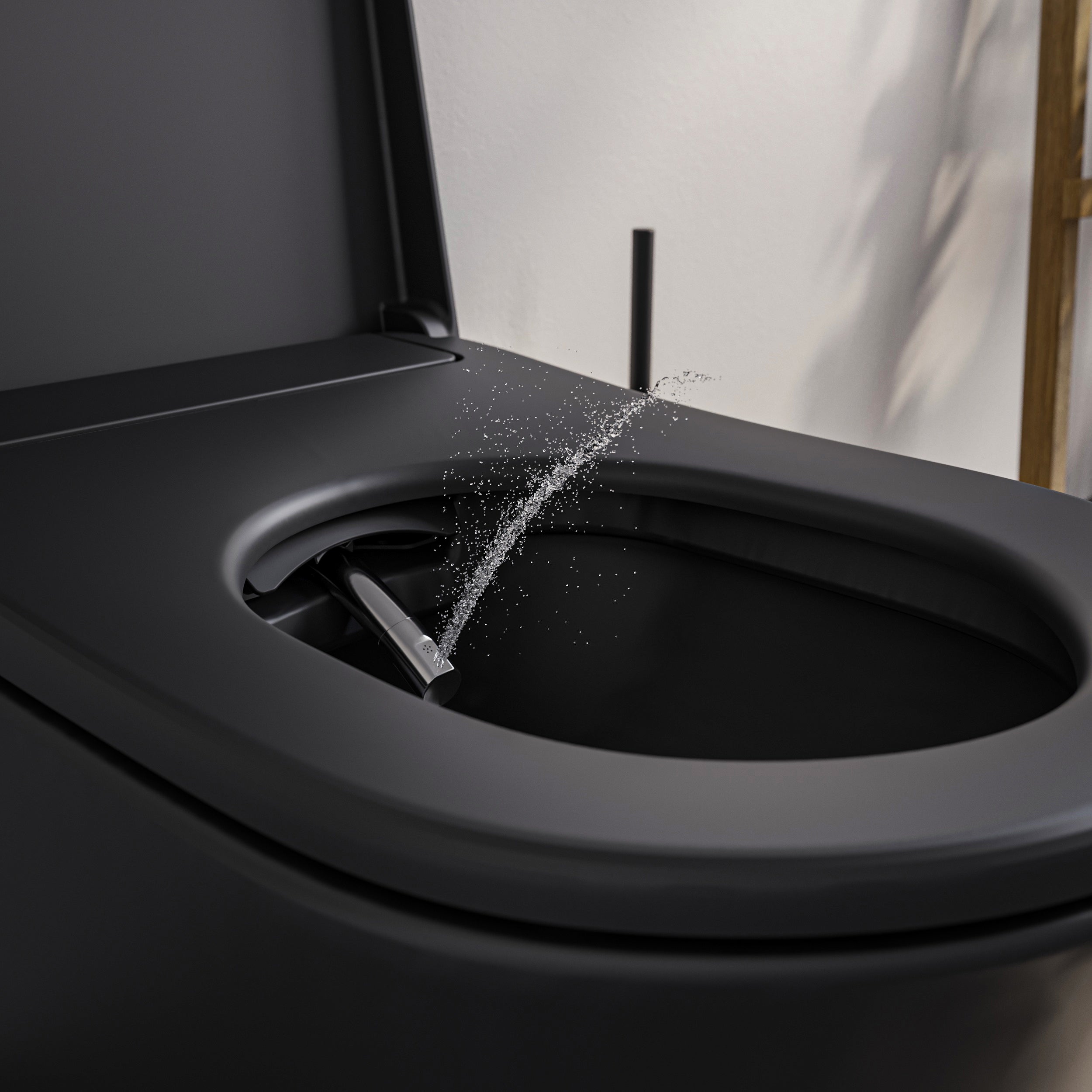 PREMIUM 1102 inodoro ducha negro mate