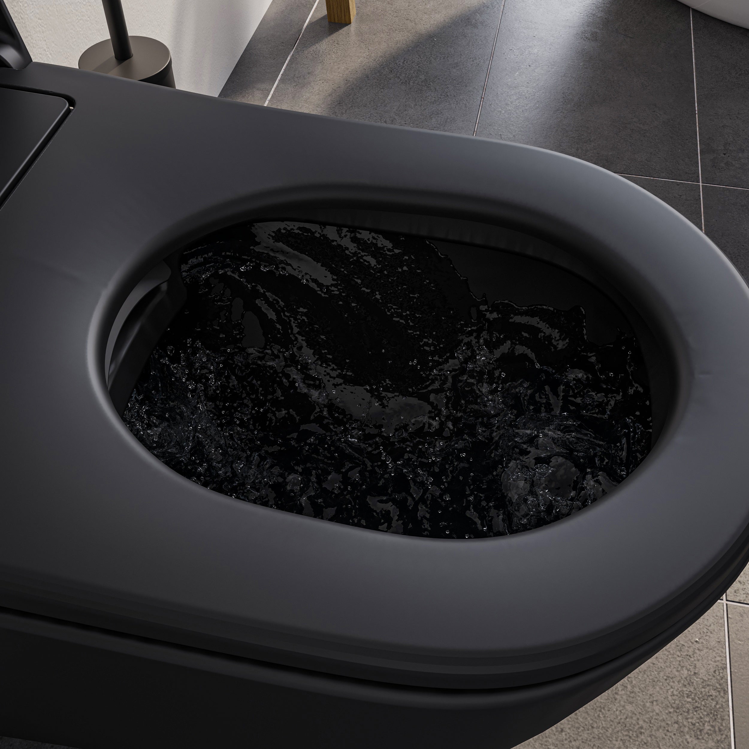 PREMIUM 1102 inodoro ducha negro mate
