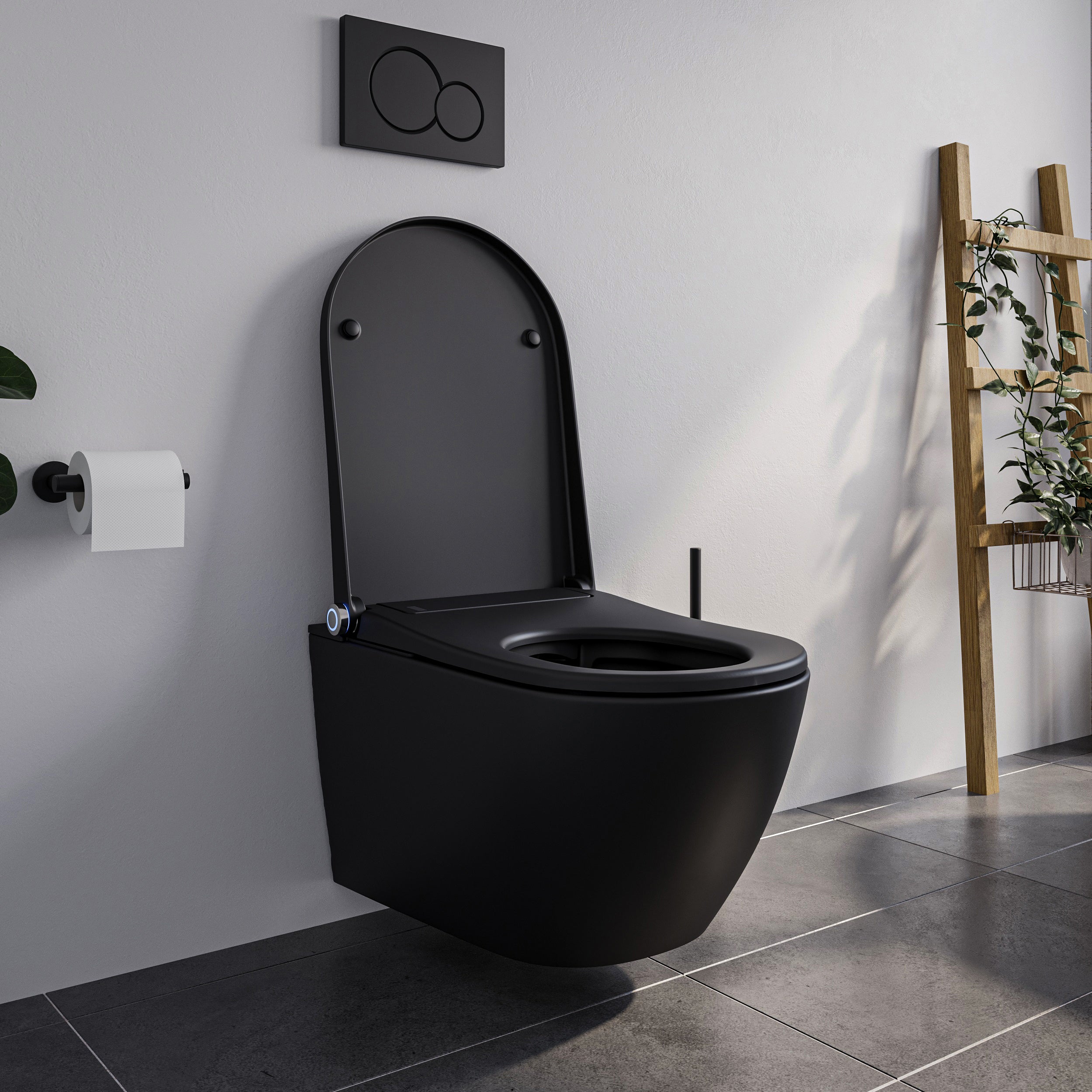 PREMIUM 1102 inodoro ducha negro mate