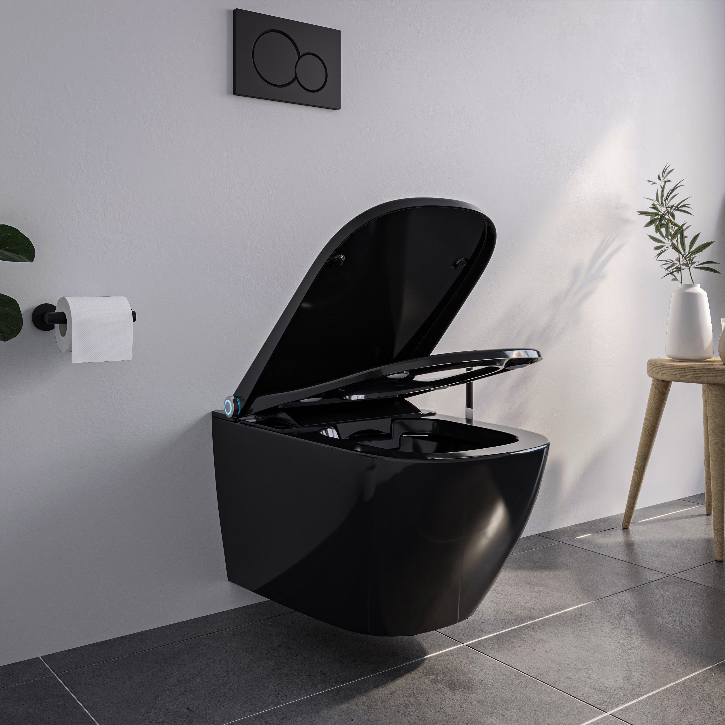 Juego completo de inodoro de ducha PRO+1104 con elemento de instalación previa Geberit Duofix