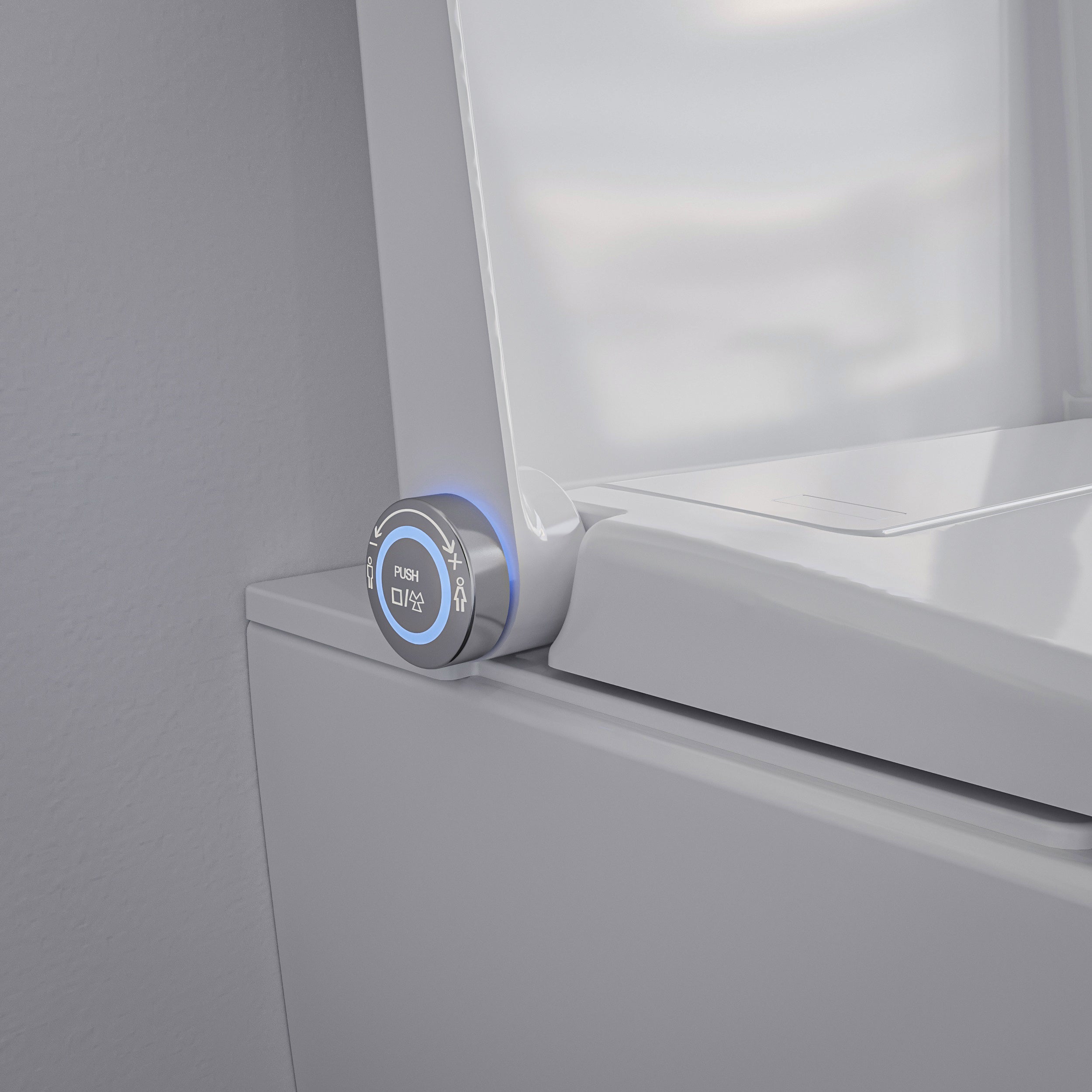 Juego completo de inodoro con ducha Basic 1104 con elemento de pared previa Geberit Duofix