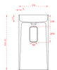 Lavabo de pedestal TWZ65