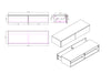 Mueble bajo lavabo TLB 150-48