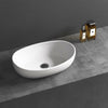 Lavabo de encimera en Solid Surface TWA85 - blanco mate - 50 x 32 x 14 cm