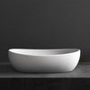 Lavabo de encimera en Solid Surface TWA85 - blanco mate - 50 x 32 x 14 cm