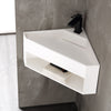 Lavabo mural Lavabo esquinero TWG70 de fundición mineral