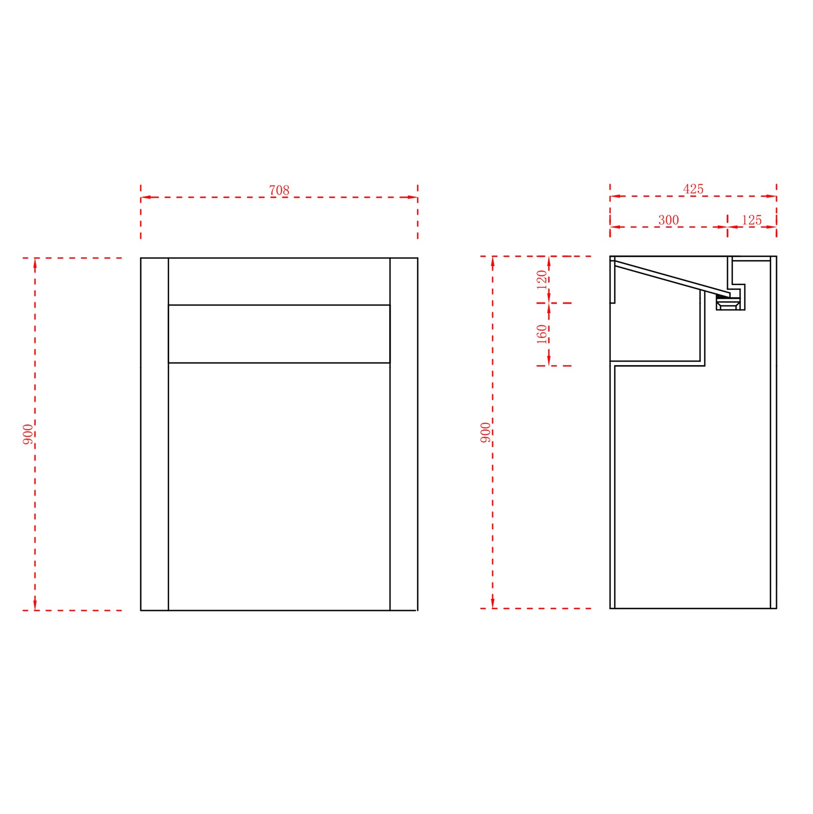 Lavabo de esquina tipo tótem en Solid Surface TWZ70 - blanco mate - 50 x 50 x 90 cm