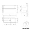 Mueble lavabo LAVOA 100 cm