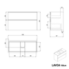 Mueble lavabo LAVOA 100 cm