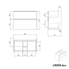 Mueble lavabo LAVOA 80 cm