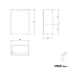Mueble lavabo VIREO 40 cm