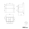 Juego de muebles de baño VIREO 60 cm con lavabo
