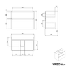 Mueble bajo lavabo VIREO 80 cm