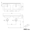 Mueble bajo lavabo VIREO 120 cm