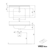 Mueble bajo lavabo VIREO 80 cm