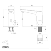 Sensor mezclador de lavabo 3002S Cromo con tecnología de doble sensor